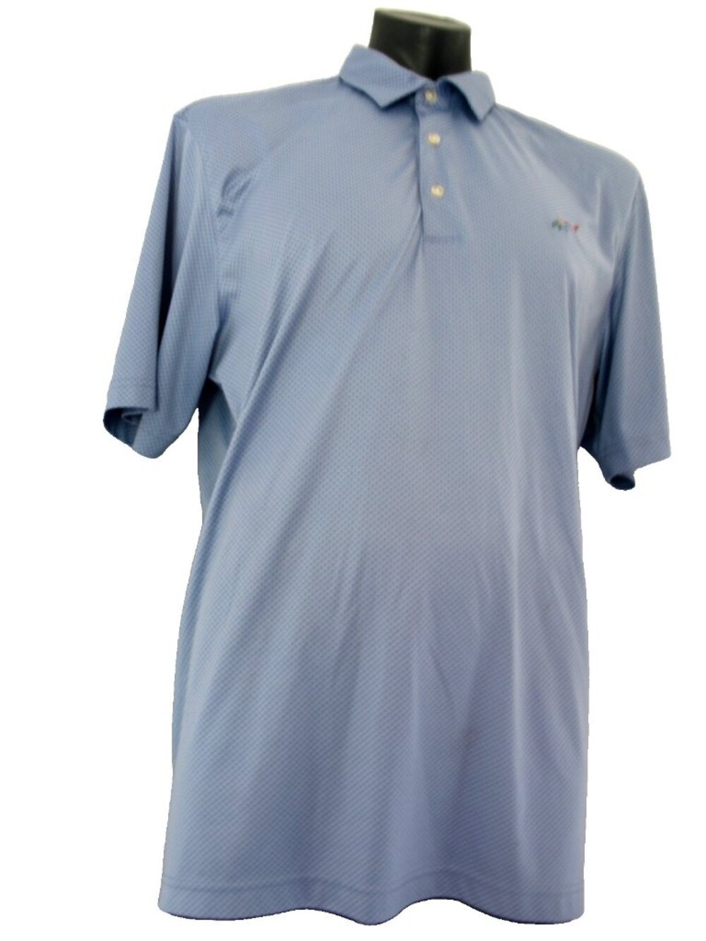 Greg Norman Shark Play Dry for Tasso Elba Blue Tee Shirt Men's XL, Logo